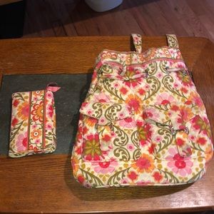 Vera Bradley tote and wallet